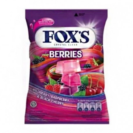 آبنبات فاکس با طعم لیمو تمشک و گیلاس 125 گرم FOX`S